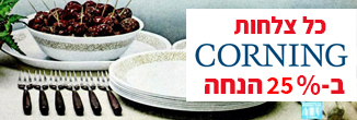 30% הנחה על צלחות קורנינג
