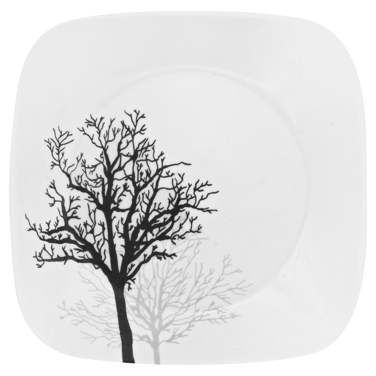 צלחות קורנינג קורל מרובעות דגם (430) Corelle - Timber Shadows 