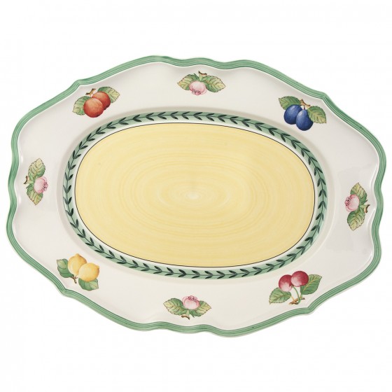 פלטה אובלית באורך 37 ס"מ דגם Villeroy Boch - French Garden