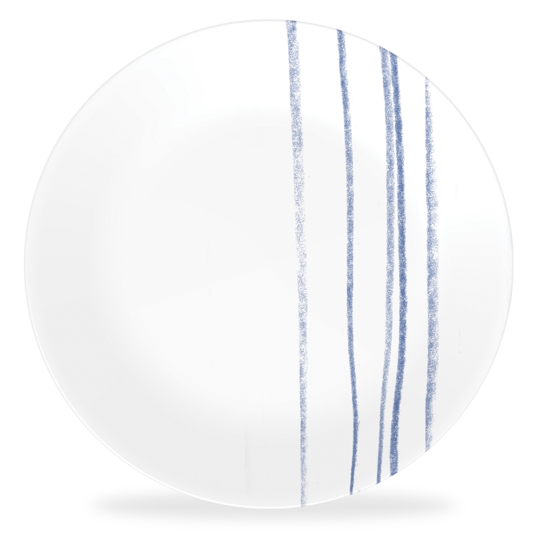 סט 18 צלחות קורנינג דגם (131) Corelle - Botanical Stripes