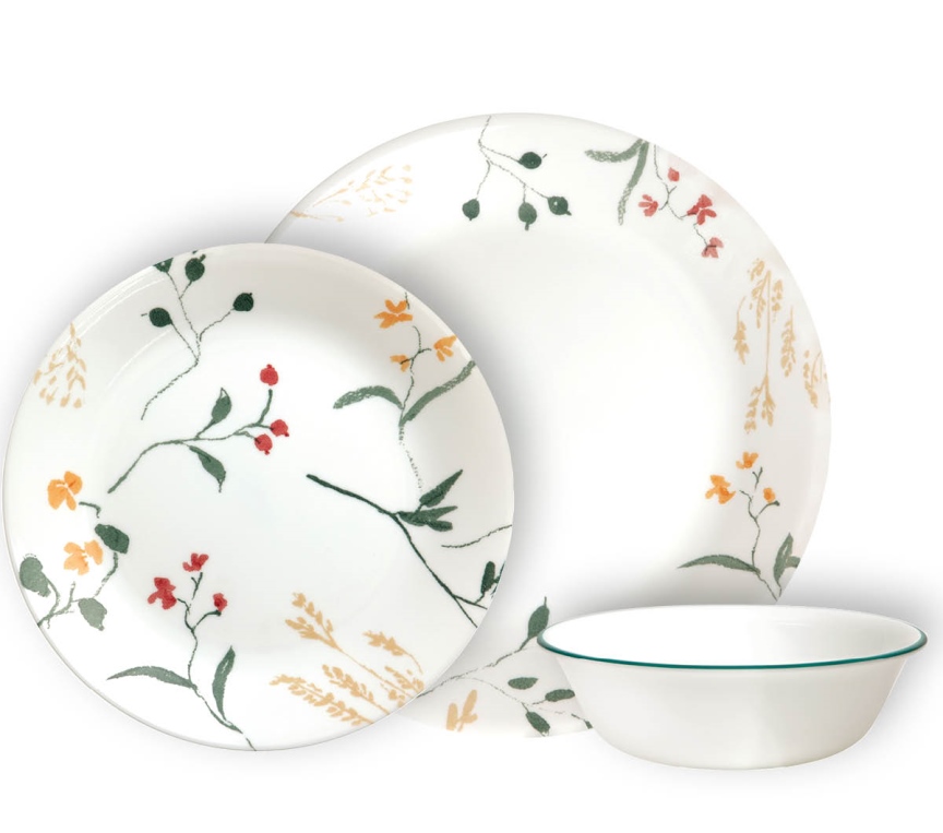 צלחות קורנינג דגם (139) Corelle - Wildflower Scatter 